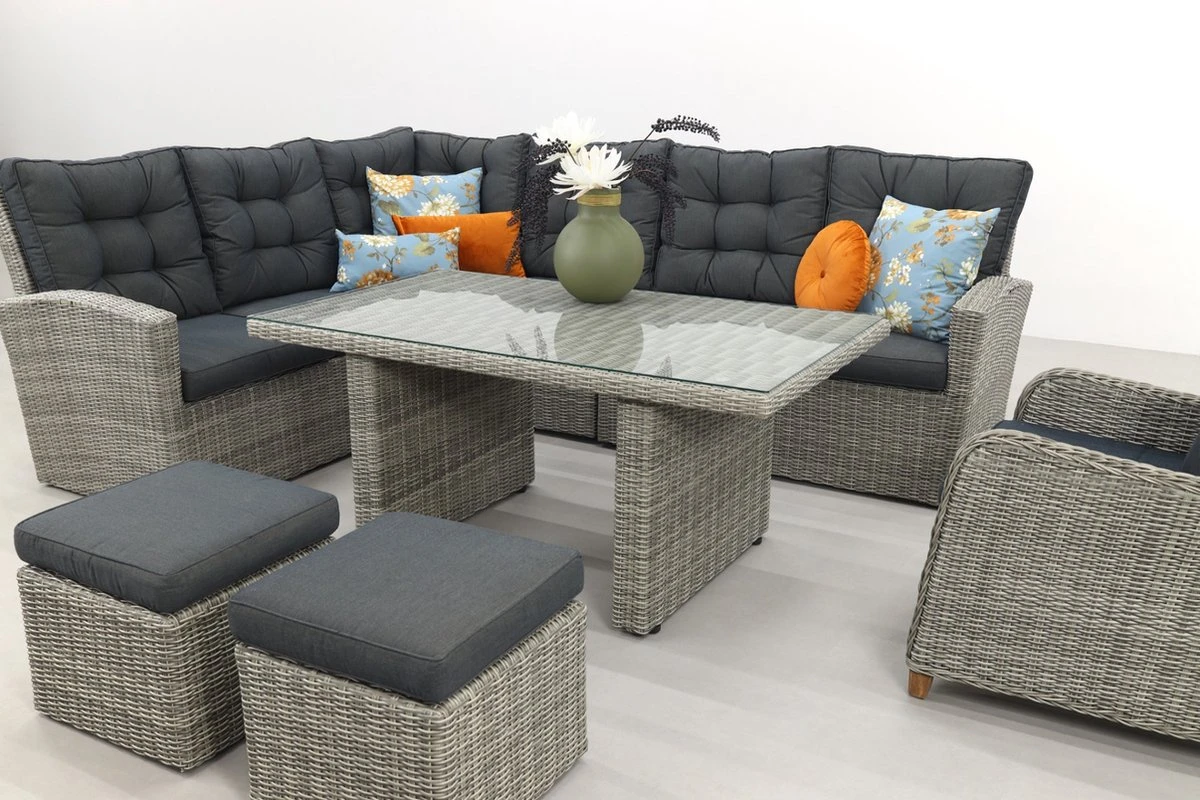 Ensemble Salon/salle à Manger San Marino - Paloma Gris + Chaise De Jardin Torino 7 Ensemble Salon/salle à Manger San Marino - Paloma Gris + Chaise De Jardin Torino – Image 7