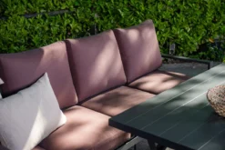 Garden Impressions Sergio Ensemble De Salon à Manger 3 Pièces Gauche - Gris Foncé/rouge -Jardin Meubles Magasin 1200x800 666