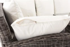 Ensemble De Salle à Manger Clp Bermeo Lounge - Poly Rotin - Couleur De 5 Mm Rotin Nature - Housse Blanc Cassé -Jardin Meubles Magasin 1200x800 692