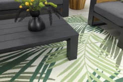 Salon De Jardin Suns Nappa Cross Croisé - MRG Gris Carbone/Keltex 265 X 100 Cm. Teck -Jardin Meubles Magasin 1200x800 730