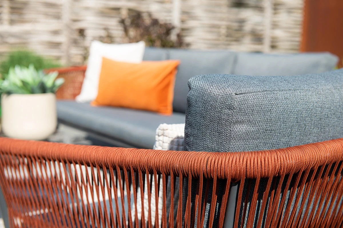 Garden Impressions Ensemble De Salon Canberra 5 Pièces - Corde - Gris Foncé/rouge/gris Clair 5 Garden Impressions Ensemble De Salon Canberra 5 Pièces - Corde - Gris Foncé/rouge/gris Clair – Image 5