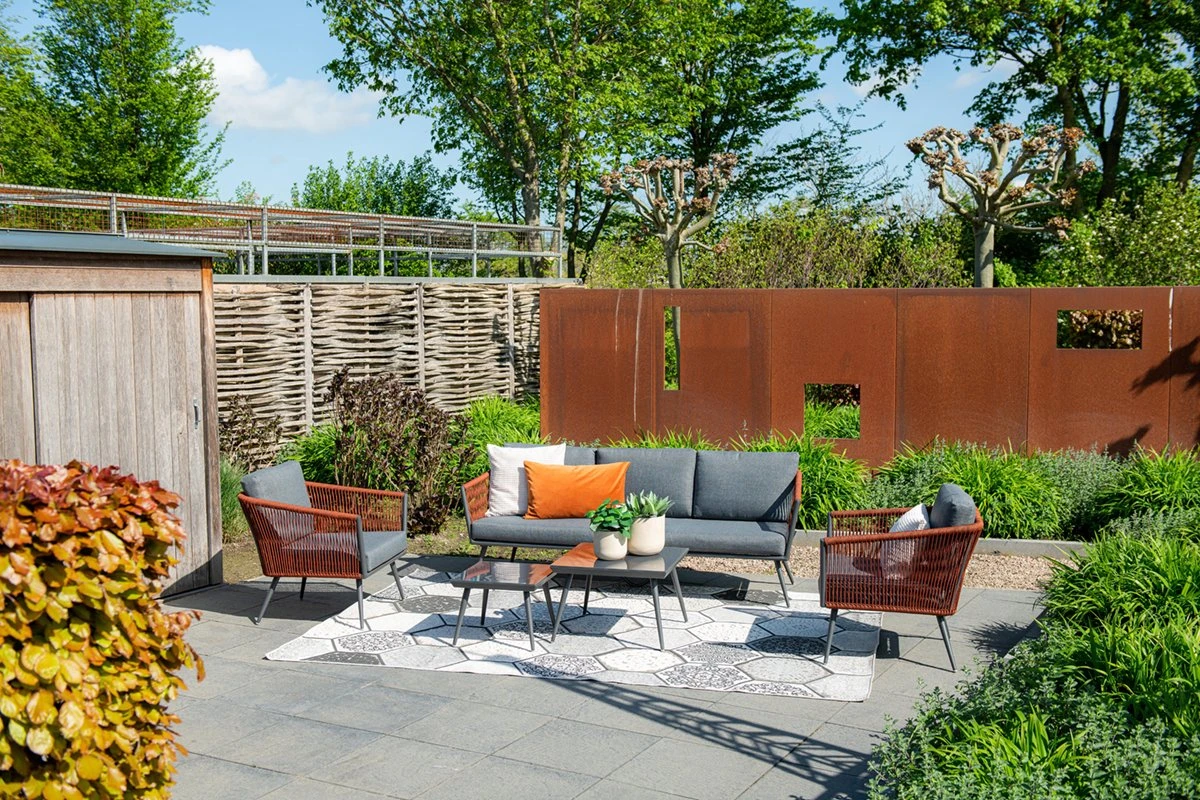 Garden Impressions Ensemble De Salon Canberra 5 Pièces - Corde - Gris Foncé/rouge/gris Clair 6 Garden Impressions Ensemble De Salon Canberra 5 Pièces - Corde - Gris Foncé/rouge/gris Clair – Image 6