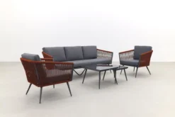 Garden Impressions Ensemble De Salon Canberra 5 Pièces - Corde - Gris Foncé/rouge/gris Clair 28 Garden Impressions Ensemble De Salon Canberra 5 Pièces - Corde - Gris Foncé/rouge/gris Clair -Jardin Meubles Magasin 1200x800 750