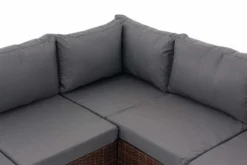 Clp Liberi - Ensemble Lounge - Poly Rotin 1,25 Mm - Couleur Rotin: Marron Housse Mixte: Gris Fer -Jardin Meubles Magasin 1200x800 779