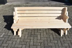 Table De Pique-nique Et Banc Pliant 2 En 1 Modèle Bois Franc 3-6 Personnes / Livré Entièrement Assemblé! -Jardin Meubles Magasin 1200x800 78
