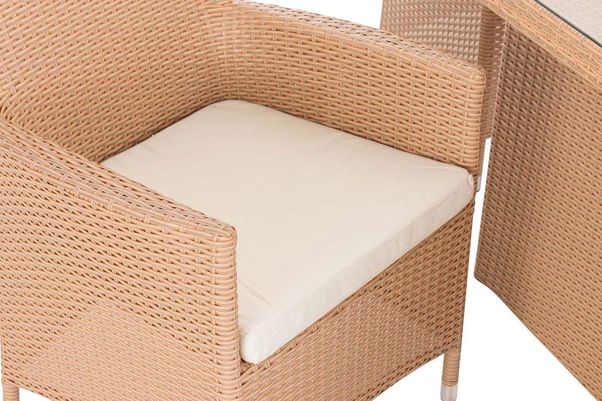 Ensemble De Jardin Clp Avignon - Poly Rotin - Sable - Couverture Coloris Blanc Cassé 3 Ensemble De Jardin Clp Avignon - Poly Rotin - Sable - Couverture Coloris Blanc Cassé – Image 3