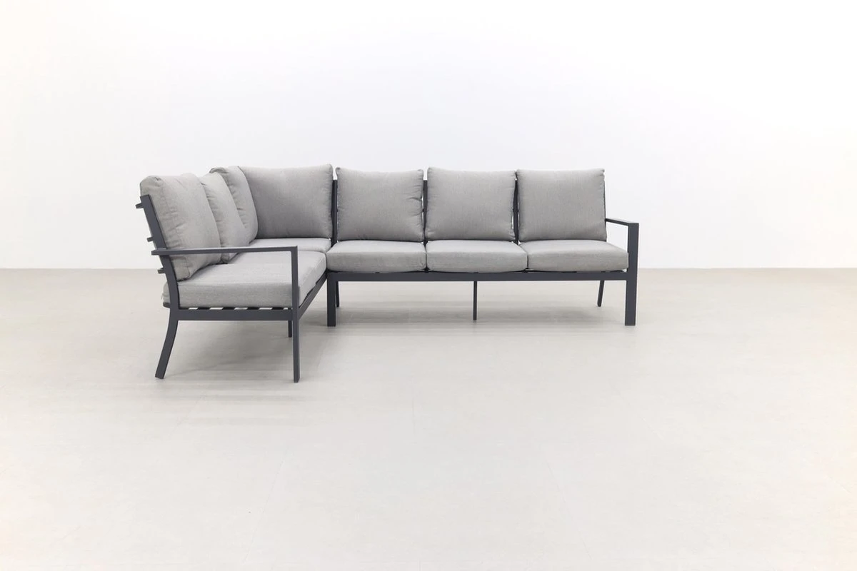 Garden Impressions Senja Ensemble De Salle à Manger Lounge 4 Pièces Gauche Avec Chaise - Gris Foncé 3 Garden Impressions Senja Ensemble De Salle à Manger Lounge 4 Pièces Gauche Avec Chaise - Gris Foncé – Image 3