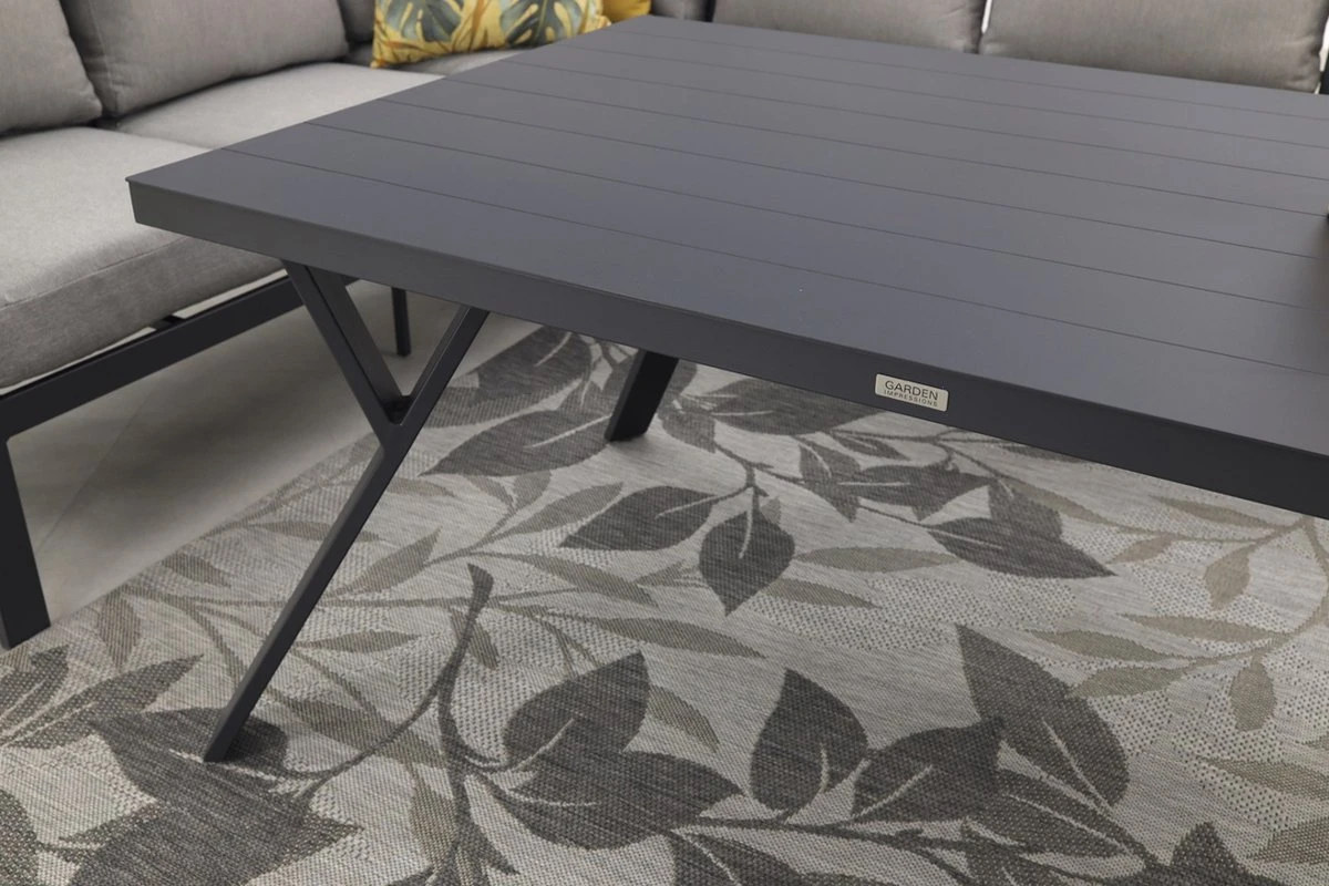 Garden Impressions Senja Ensemble De Salle à Manger Lounge 4 Pièces Gauche Avec Chaise - Gris Foncé 9 Garden Impressions Senja Ensemble De Salle à Manger Lounge 4 Pièces Gauche Avec Chaise - Gris Foncé – Image 9