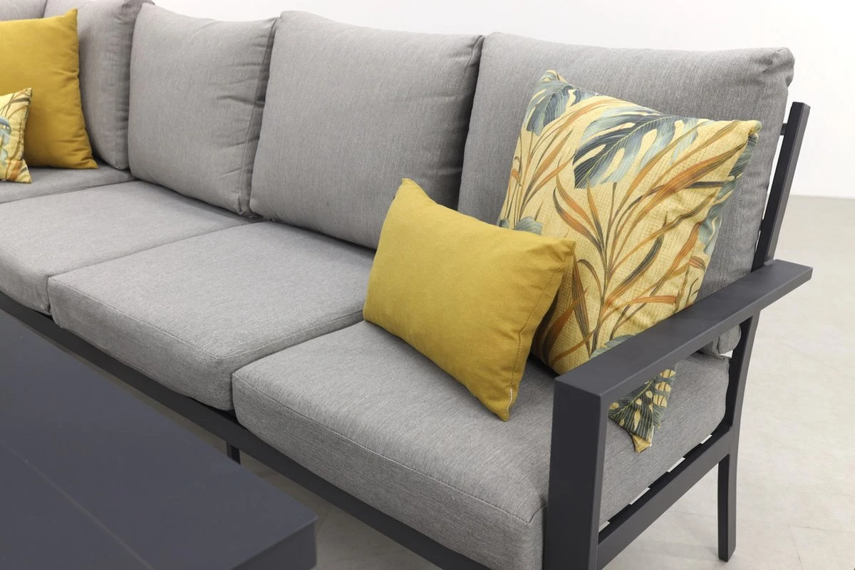 Garden Impressions Senja Ensemble De Salle à Manger Lounge 4 Pièces Gauche Avec Chaise - Gris Foncé 10 Garden Impressions Senja Ensemble De Salle à Manger Lounge 4 Pièces Gauche Avec Chaise - Gris Foncé – Image 10