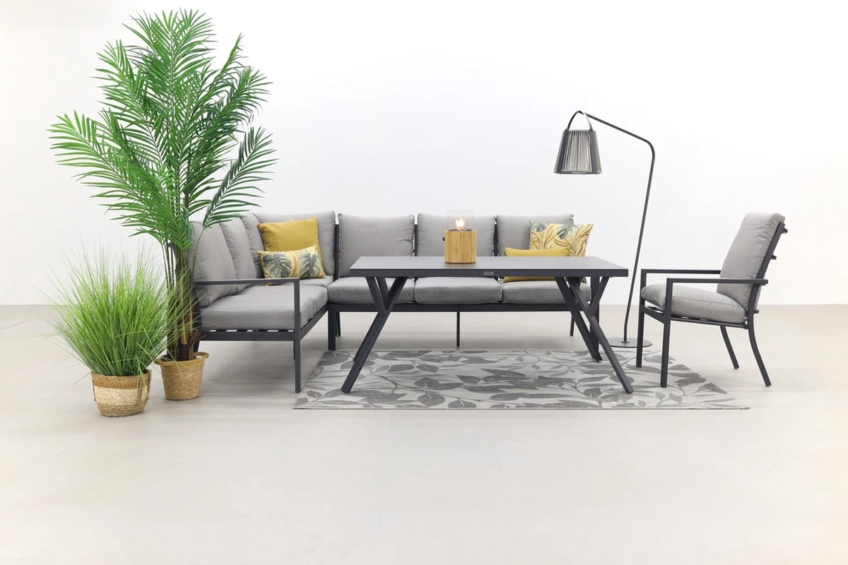 Garden Impressions Senja Ensemble De Salle à Manger Lounge 4 Pièces Gauche Avec Chaise - Gris Foncé 13 Garden Impressions Senja Ensemble De Salle à Manger Lounge 4 Pièces Gauche Avec Chaise - Gris Foncé – Image 13