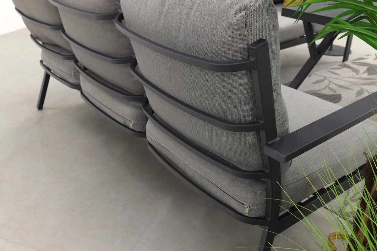 Garden Impressions Senja Ensemble De Salle à Manger Lounge 4 Pièces Gauche Avec Chaise - Gris Foncé 14 Garden Impressions Senja Ensemble De Salle à Manger Lounge 4 Pièces Gauche Avec Chaise - Gris Foncé – Image 14