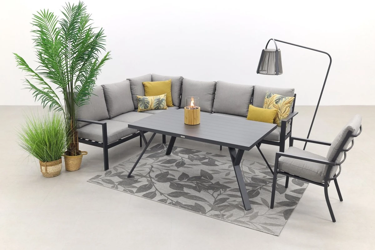 Garden Impressions Senja Ensemble De Salle à Manger Lounge 4 Pièces Gauche Avec Chaise - Gris Foncé 20 Garden Impressions Senja Ensemble De Salle à Manger Lounge 4 Pièces Gauche Avec Chaise - Gris Foncé – Image 20