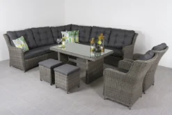 Ensemble De Salle à Manger Lounge Richmond + 2 Chaises De Jardin à Manger