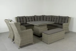 Ensemble De Salle à Manger De Salon Sandigo Avec Canapé Latéral + 2x Chaise De Jardin à Manger -Jardin Meubles Magasin 1200x800 823