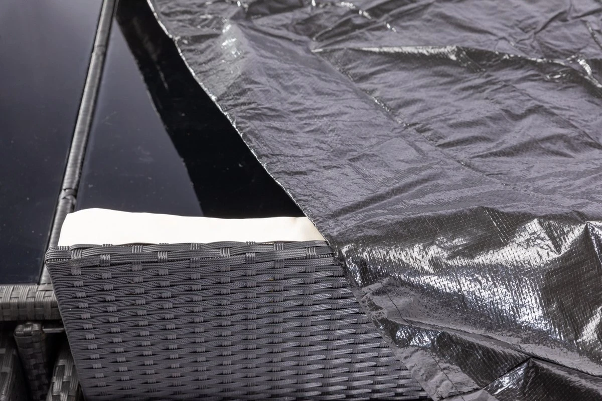 Housse De Protection Pour Ensemble De Jardin - Table Avec 8 Chaises - 308 X 138 X 89 Cm - VERT 4 Housse De Protection Pour Ensemble De Jardin - Table Avec 8 Chaises - 308 X 138 X 89 Cm - VERT – Image 4