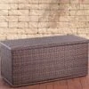 Opbergbox En Rotin XL - 150cm - Boîte à Coussins De Jardin - Étanche - Avec Couvercle - Pour L'intérieur & L'extérieur - Boîte De Jardin