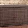 Opbergbox En Rotin XL - 125cm Marron - Boîte à Coussins De Jardin - Étanche - Avec Couvercle - Pour L'intérieur Et L'extérieur - Boîte De Jardin