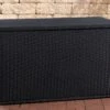 Opbergbox En Rotin XL - 148 X 85 X 84 Cm Zwart - Boîte à Coussins De Jardin - Étanche - Avec Couvercle - Pour Intérieur & Extérieur - Boîte De Jardin