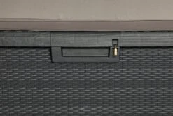 Canapé De Jardin Toomax Santorini Plus Coussin Box - 148x72x64cm - Anthracite - Boîte De Rangement Pour Coussins De Jardin -Jardin Meubles Magasin 1200x800 882