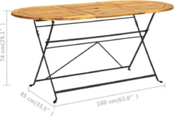 Prolenta Premium - Table De Jardin Ovale 160x85x74 Cm Bois D'acacia Massif - Table - Table De Jardin - Tables De Tables De Jardin -Jardin Meubles Magasin 1200x800 94