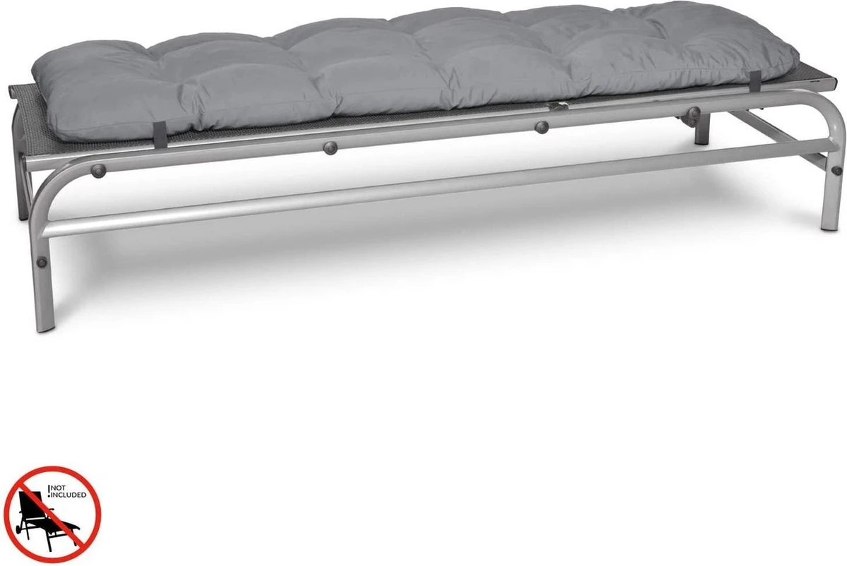 Beautissu Cushion Garden Cushion Lounger -Coussin De Bronzage Pour Salon De Jardin 190x60x8 Cm Grijs - Coussins De Jardin En Matelas Qualité Coussin - Flair RL 4 Beautissu Cushion Garden Cushion Lounger -Coussin De Bronzage Pour Salon De Jardin 190x60x8 Cm Grijs - Coussins De Jardin En Matelas Qualité Coussin - Flair RL – Image 4