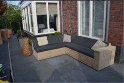 Wood4you - Ensemble De Salon échafaudage En Bois San Francisco 200x200 Cm - Coussins Inclus -Jardin Meubles Magasin 1200x805 8