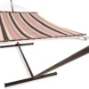 Hamac Avec Support 2 Personnes / 200kg, 190 * 140, Kussen Amovible, Résistant Aux Intempéries Résistant Aux UV (moka) VITA5