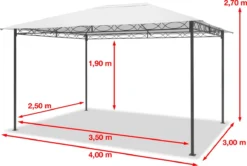 Pavillon De Jardin Pavillon étanche 3x4 M Avec 4 Parois Latérales Tente De Jardin 180 G / M² Couverture De Toit En Tente De Fête Crème 13 Pavillon De Jardin Pavillon étanche 3x4 M Avec 4 Parois Latérales Tente De Jardin 180 G / M² Couverture De Toit En Tente De Fête Crème -Jardin Meubles Magasin 1200x808 2