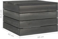 Prolenta Premium - Table De Jardin Palette Pin Massif Gris Foncé - Table - Table De Jardin - Tables De Tables De Jardin -Jardin Meubles Magasin 1200x808 5