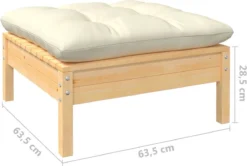 Prolenta Premium - Ensemble Lounge 8 Pièces Avec Coussins Couleur Crème Pin Massif - Maison Et Jardin -Jardin Meubles Magasin 1200x808 6