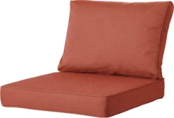 Madison - Coussin De Salon - Coussin De Jardin - Coussin D'assise - Coussin De Dossier - 2 Pièces - 60cm X 60cm - Panama Terra