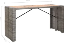 Ensemble De Bar De Jardin Premium - Ensemble De Bar De Jardin 9 Pièces Polyrotin Et Bois D'acacia Gris 19 Ensemble De Bar De Jardin Premium - Ensemble De Bar De Jardin 9 Pièces Polyrotin Et Bois D'acacia Gris -Jardin Meubles Magasin 1200x812 8