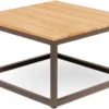 ATLANTIS | Table D'appoint FSC Teck M | 60 X 60 X 35 (H) Cm | Résistant Aux Intempéries | Table De Jardin Original Best-seller En Teck | Table Carrée Salon De Jardin