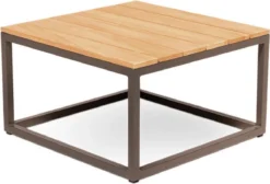ATLANTIS | Table D'appoint FSC Teck M | 60 X 60 X 35 (H) Cm | Résistant Aux Intempéries | Table De Jardin Original Best-seller En Teck | Table Carrée Salon De Jardin