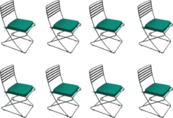 Gardenista Coussins De Chaise De Jardin Pour Chaise D'extérieur Resol Palma Coussins De Siège De Rechange Hypoallergéniques Tissu Résistant à Water Groot Pour L'extérieur