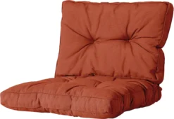 Madison - Coussin De Salon - Coussin De Jardin - Coussin D'assise - Coussin De Dossier - 2 Pièces - 60cm X 60cm - Florance Terra