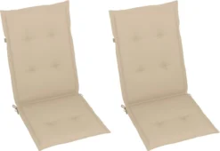 Prolenta Premium - Chaises De Jardin De Jardin 2 Pcs Avec Coussins Beiges En Teck Massif -Jardin Meubles Magasin 1200x826 3