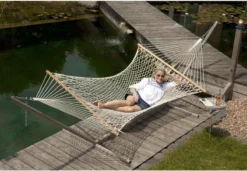 Hamac COLUMBIAN Avec Support - 2 Personnes - Structure En MÉTAL GALVANISÉ Jusqu'à 220 Kg - RÉSISTANT AUX INTEMPÉRIES - Grande Barbados -Jardin Meubles Magasin 1200x831