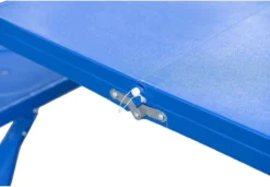 Outsunny Table De Camping En Aluminium Banc De Pique-nique Groupe De Sièges Ensemble De Camping 4 Places Pliable Bleu 01-0009 -Jardin Meubles Magasin 1200x832