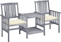 La Dolce Vita - Chaises De Jardin - Chaises D'extérieur - Chaises De Terrasse - Chaises De Jardin - Chaises Longues D'extérieur - Chaises De Table De Jardin - Chaises De Jardin Avec Table Et Coussins En Bois D'acacia Massif -Jardin Meubles Magasin 1200x838 1