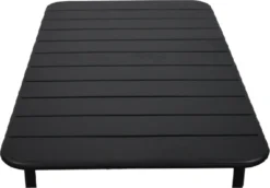 GENERIC - Table De Jardin Rectangulaire CAFE - 4 à 6 Personnes - L. 120 X L. 70 X H. 73,5 Cm - Plateau En Aluminium - Structure En Acier - Anthracite - Table De Terrasse - Table à Manger -Jardin Meubles Magasin 1200x838 2