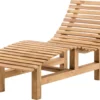 Chaise Longue Design Kiba - Lattes Larges - Banc En Bois - Banc De Jardin - Canapé Lounge D'extérieur - Chaise Longue