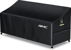 Housse De Protection Pour Banc De Jardin Awnic, Housse De Protection, Bâche, Banc De Jardin, Polyester 420D Imperméable, 3 Places, 175 X 85 X 65 Cm