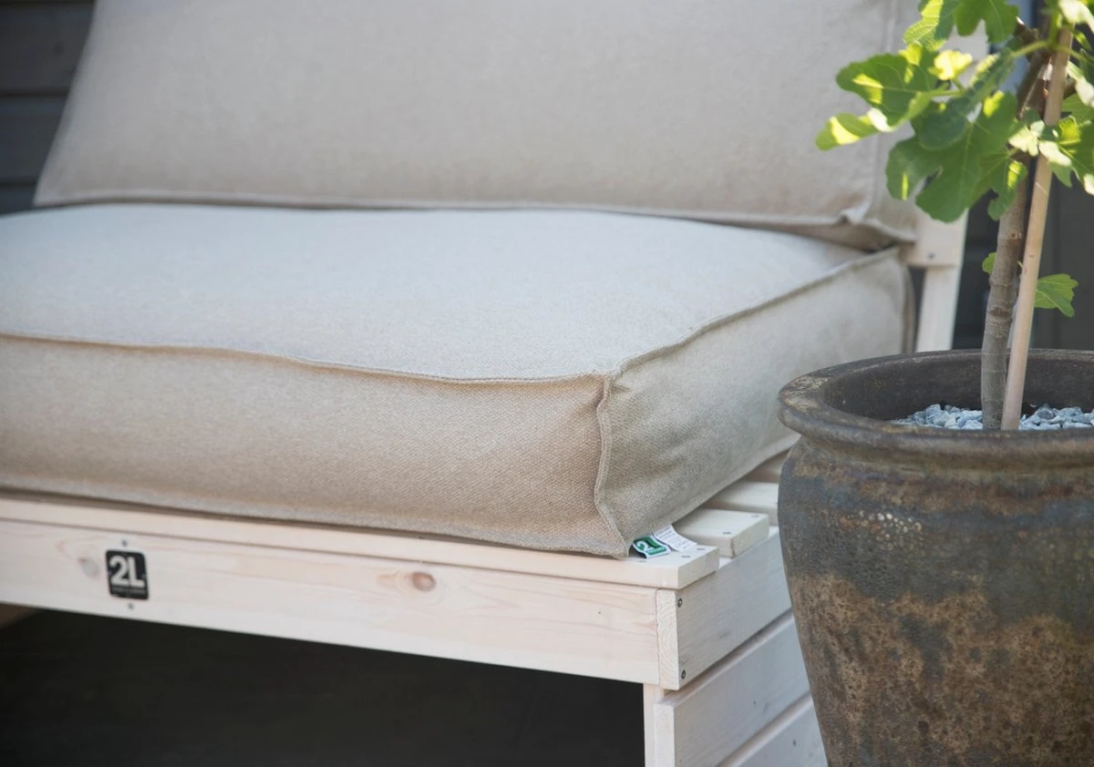 2L Home & Garden Ensemble De Coussins Pour Palettes Metro Lounge Beige - Ensemble De 2 Pièces 2 2L Home & Garden Ensemble De Coussins Pour Palettes Metro Lounge Beige - Ensemble De 2 Pièces – Image 2