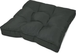 Beautissu Coussin D' Plein Air Résistant à L'eau 70x70x10 Cm - Coussin D'assise Coussin Grijs Pour Salon De Mobilier De Jardin - Flair Lounge