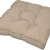Beautissu Coussin D' Plein Air Déperlant 50x50x10 Cm - Coussin D'assise Coussin Nature Pour Salon De Mobilier De Jardin - Flair Lounge