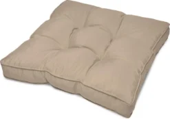 Beautissu Coussin D' Plein Air Résistant à L'eau 60x60x10 Cm - Coussin D'assise Coussin Nature Pour Salon De Mobilier De Jardin - Flair Lounge