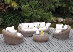 MYLIA Salon De Jardin En Résine Caramel - Canapé & 2 Fauteuils & Table Basse - WHITEHEAVEN L 201 Cm X H 66,5 Cm X P 101 Cm -Jardin Meubles Magasin 1200x848 1