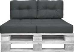 Beautissu Elements - Set De Coussins Palette - 1x Coussin D'Assise 120x80 Cm & 2x Coussin De Dossier 60x40 Cm - Grijs Graphite -Jardin Meubles Magasin 1200x848 6