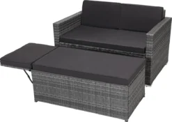 Ensemble De Jardin Polyrotin Modulable Combinaison Canapé 2 Places Repose-pieds Coussins Lounge De Jardin -Jardin Meubles Magasin 1200x852 6